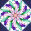 Floral Fantasia (P) Kaleidoscope Pre Cut Quilt Kit - Image 5