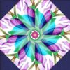 Floral Fantasia Kaleidoscope Block
