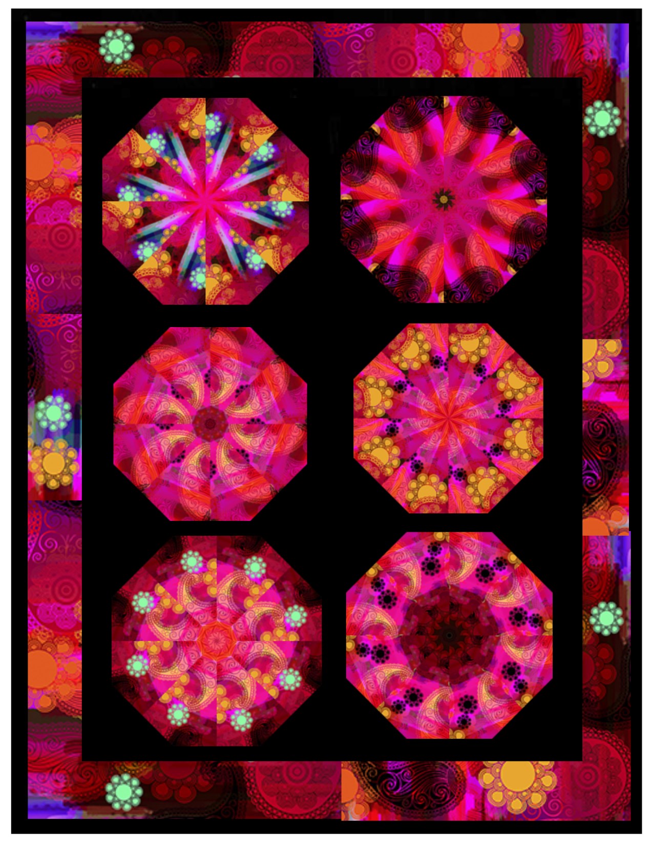 Moxie Half Kaleidoscope Quilt