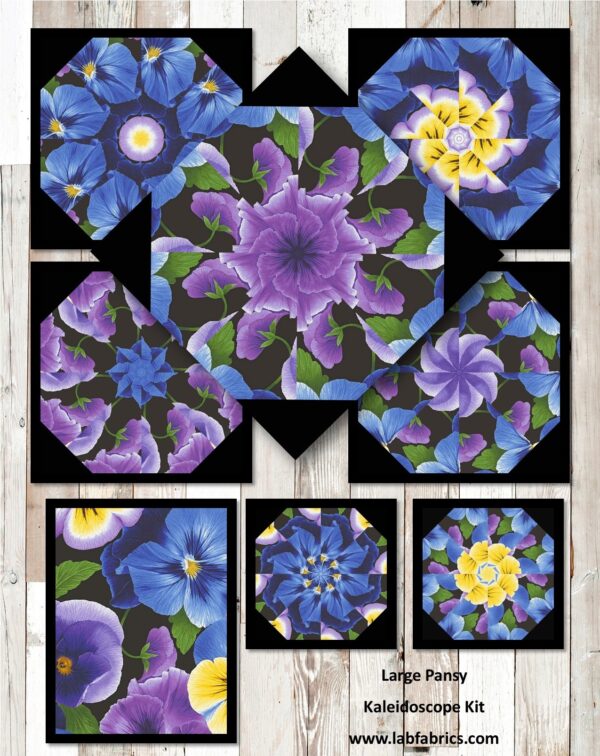 Large Pansy Collage