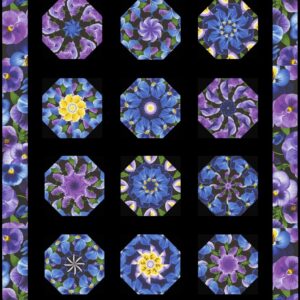 Large Pansy Complete Quilt