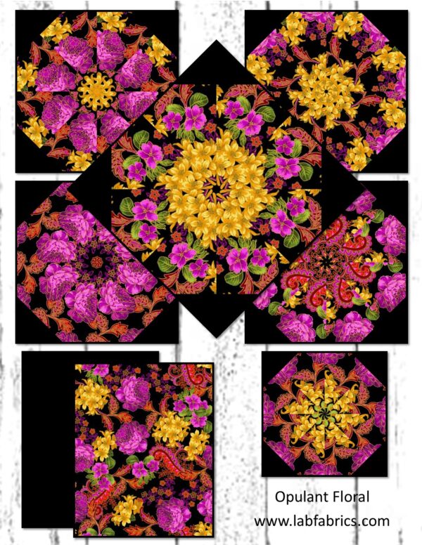 opulent floral collage