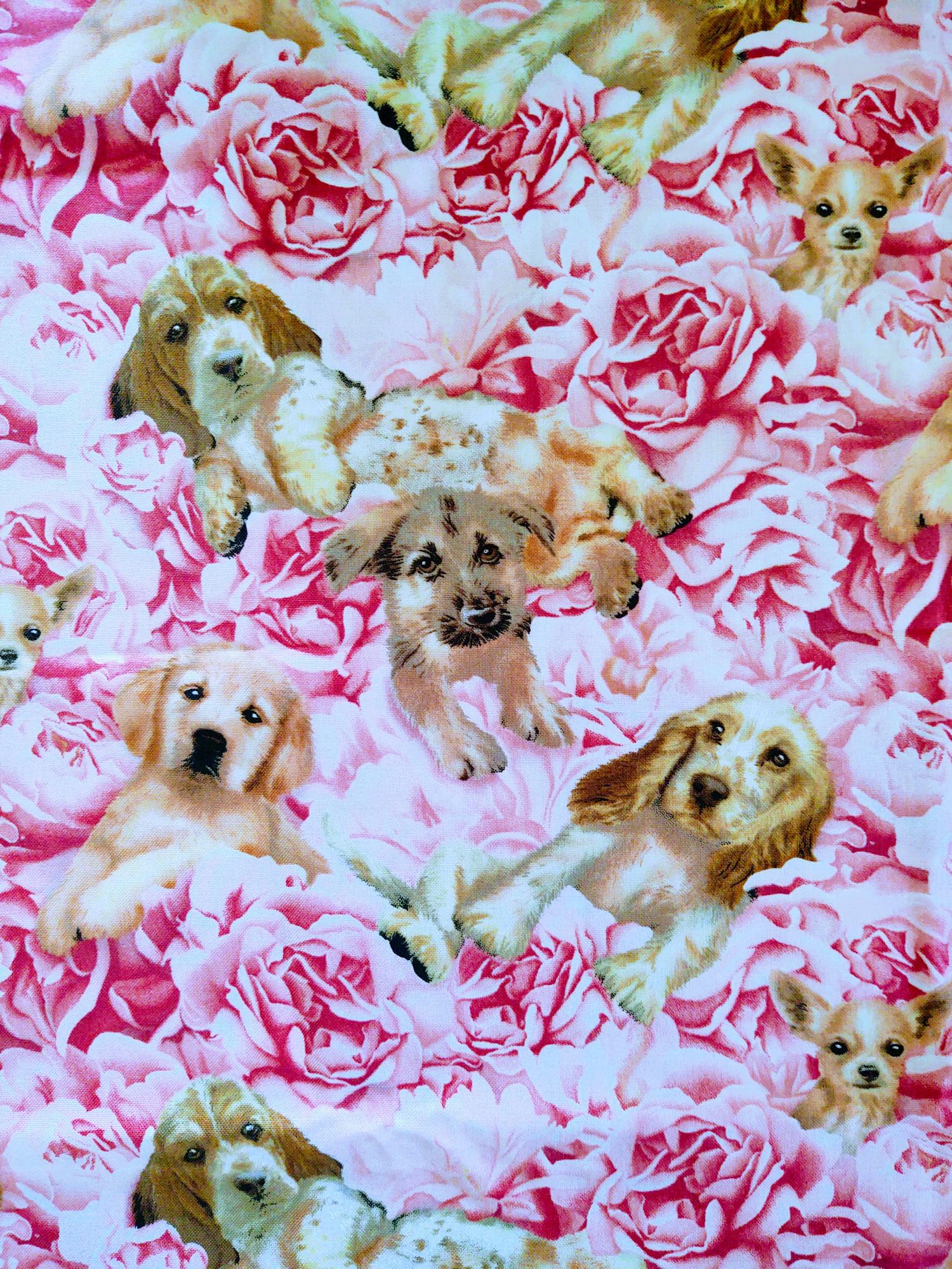 Puppourri Pets Dog Cotton Quilt Fabric - Kaleidoscope Quilting