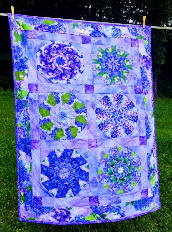 Hydrangea Kaleidoscope Quilt