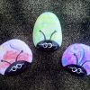 painted lady bug rocks