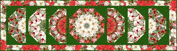 Ornamental Christmas Pre-Cut Table Runner Kaleidoscope Kit