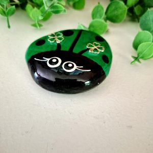 Painted Lady Bug Rocks - St. Patrick's Green (S)