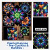 Painted Horses *Bundle* Pre-Cut Kaleidoscope Kit
