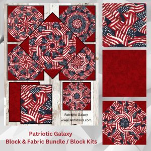 pre cut quilt kit, american flag fabric