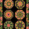 Tropical Fleur -  Rosie Kaleidoscope Quilt Kit (Half)