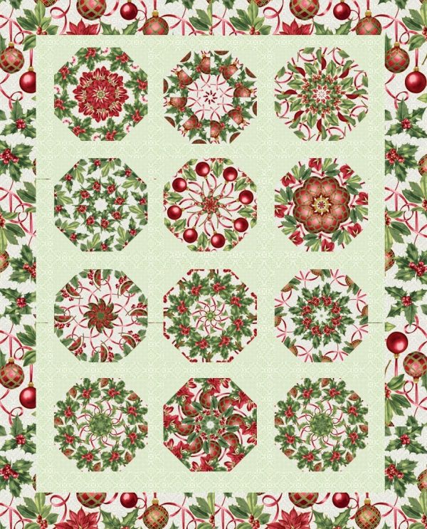 pre cut quilt kit, christmas quilt kit