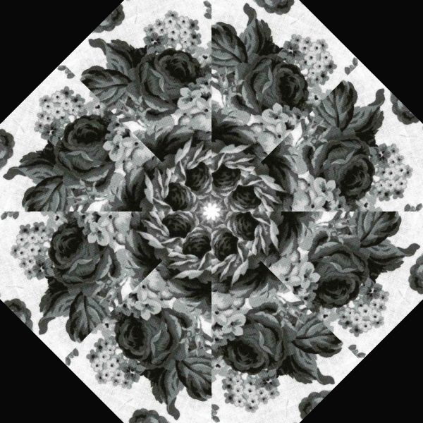 Black & White Scarlet Days & Night Pre-Cut Kaleidoscope Kit (12-10" Blocks) - Image 7