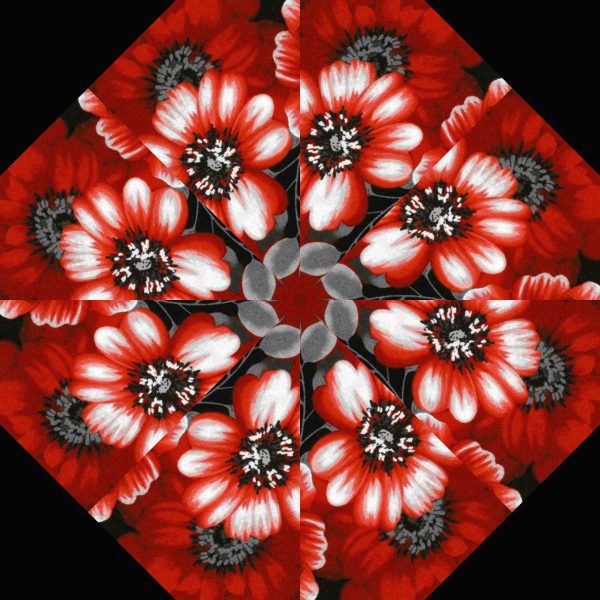 Scarlet Days & Nights 30 Pre-Cut Kaleidoscope Quilt Kit - Image 4