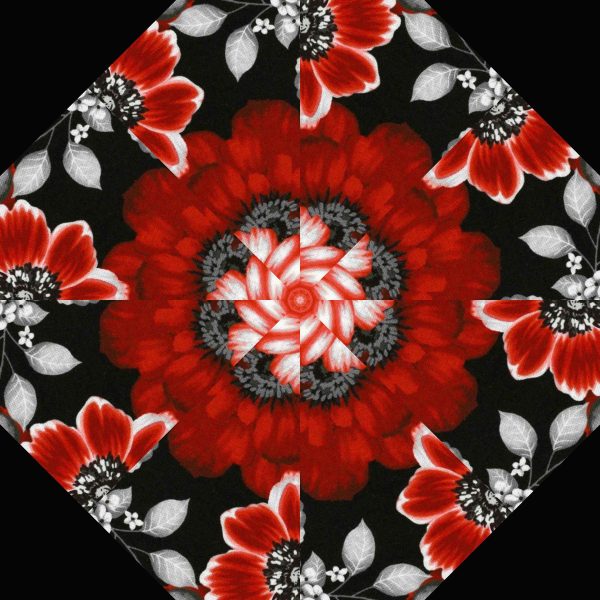 Scarlet Days & Nights 30 Pre-Cut Kaleidoscope Quilt Kit - Image 2