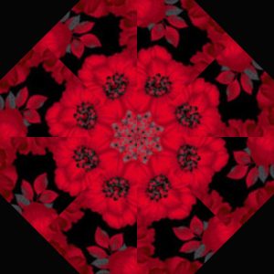 Scarlet Days & Nights / Reds Pre-Cut Kaleidoscope Kit (12-7" Blocks)