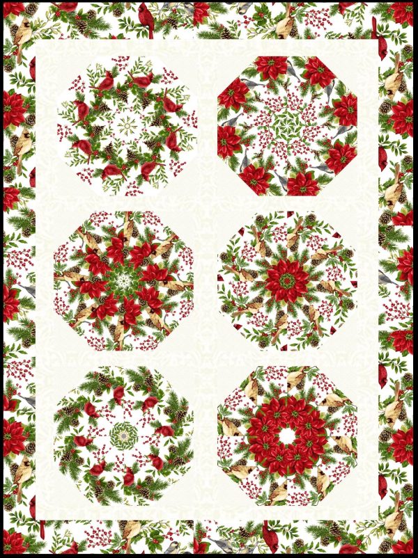 winter, christmas pre cut quilt kit