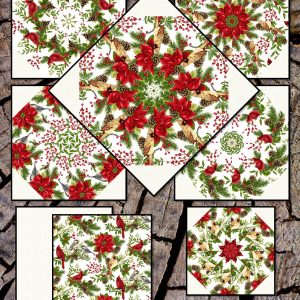 winter, christmas pre cut quilt kit