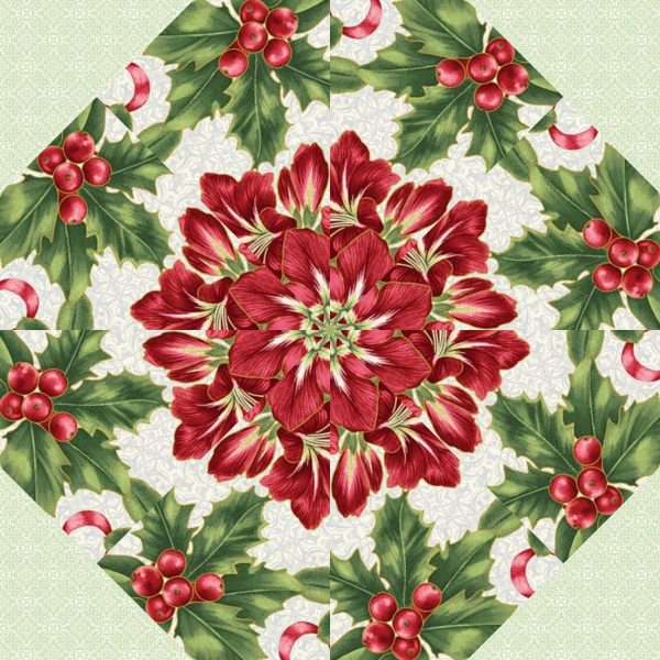 A Botanical Season Pre Cut Kaleidoscope Kit (12-5" Blocks) - Image 2