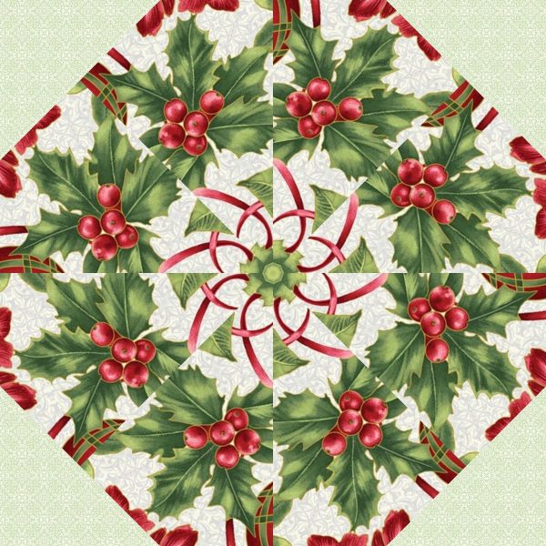 A Botanical Season Pre Cut Kaleidoscope Kit (12-5" Blocks) - Image 4