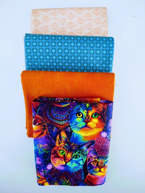 4 Piece Cats / Tonal Fabrics - Image 2