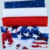 4 Piece Assorted Red, White & Blues Fabrics