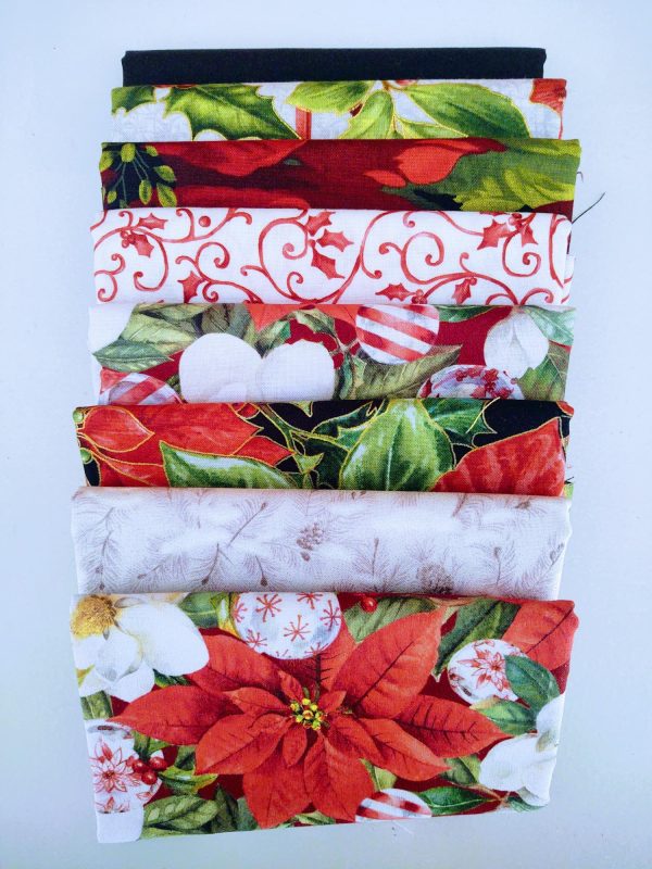 8 Piece Assorted Christmas Print Fabrics