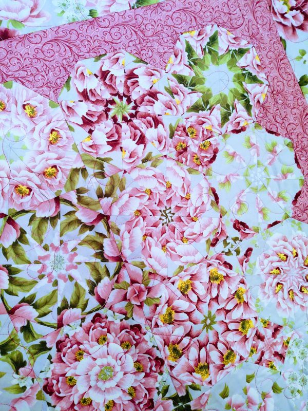 Camellia Pre-Cut Kaleidoscope Within Quilt Kit - Image 3