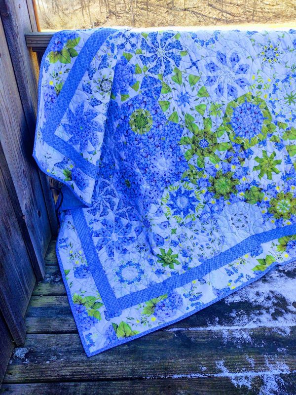 Periwinkle Spring Kaleidoscope Within Quilt Kit - Image 8