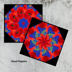 royal poppies pre cut quilt kit