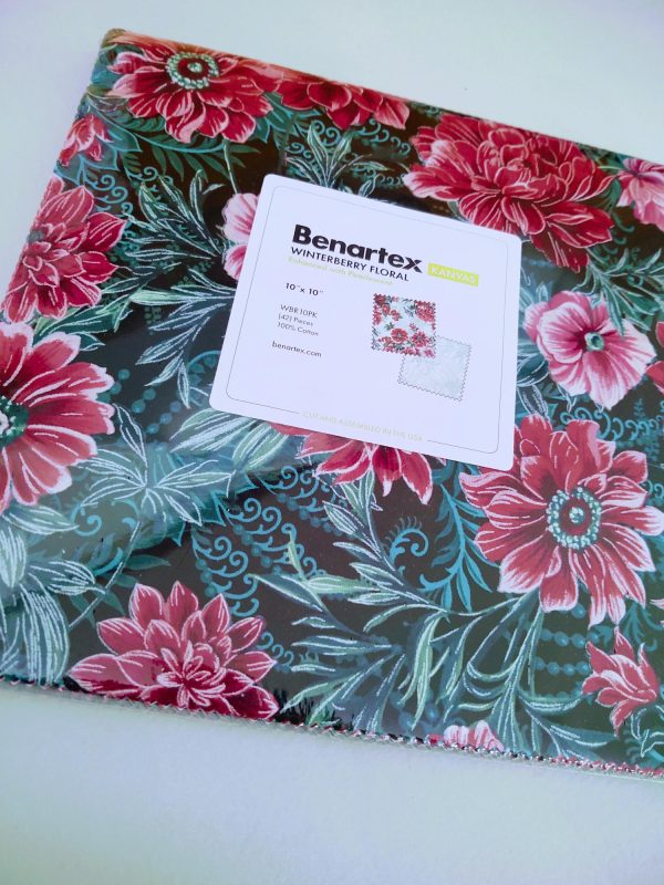 Winterberry Floral 10 Inch Squares Layer Cake - Image 7