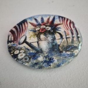 hand painted rocks, patriotic rock