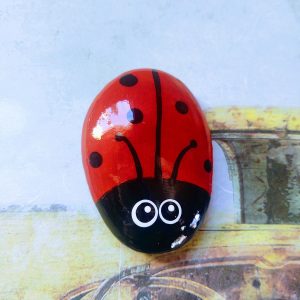 ladybug rock, paperweight, get well gift, friendship gift, ladybug gift