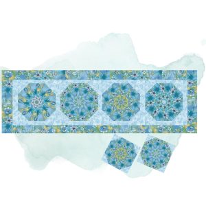 Butterfly Calypso Pre-Cut Kaleidoscope Table Runner/Mug Rug Kit