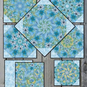 Butterfly Calypso Pre-Cut Kaleidoscope Quilt Kit (12-10" Blocks)