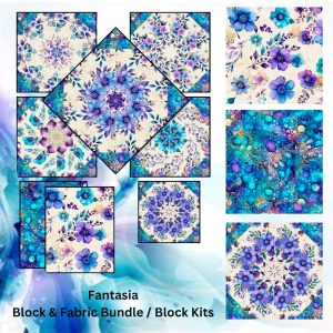 Fantasia Pre-Cut Kaleidoscope *Bundle* Kit (12-7" Blocks)