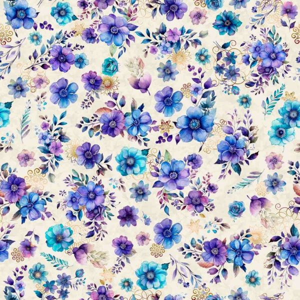 Fantasia Floral Fabric Yardage - Image 3