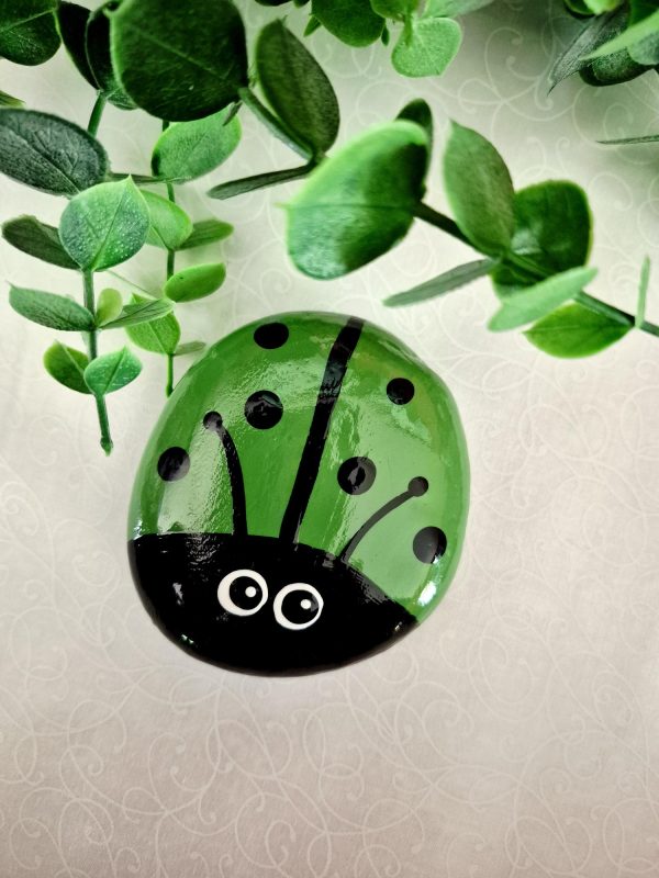 Painted Lady Bug Rocks - Teal (JT/M)