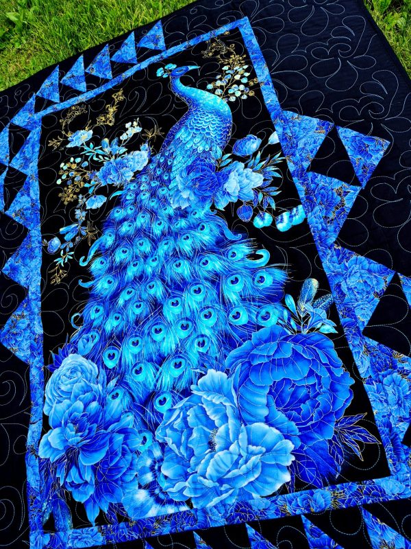peacock plume quilt
