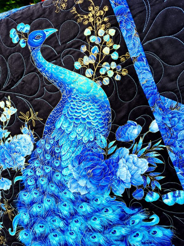 peacock plume quilt