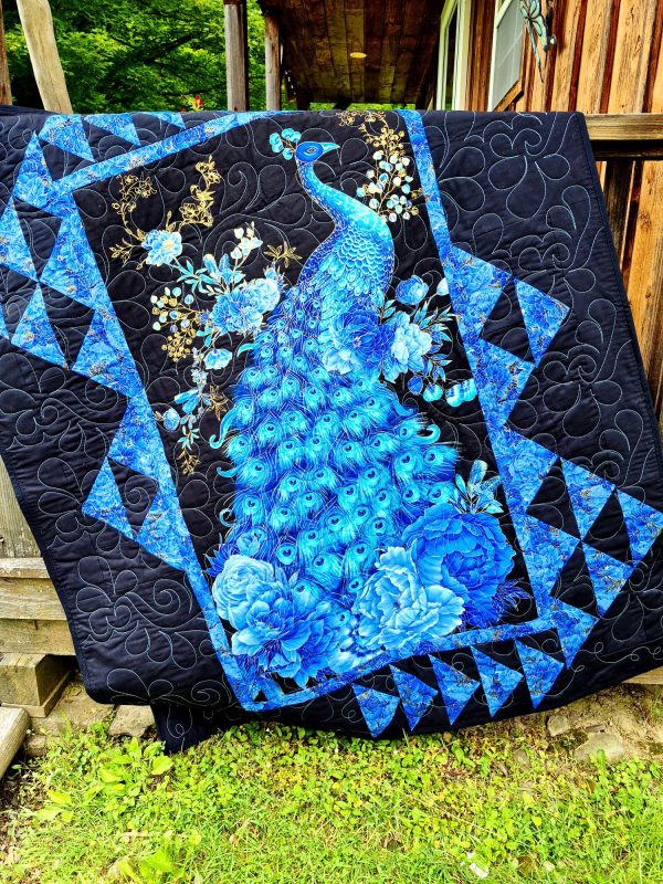 peacock plume quilt