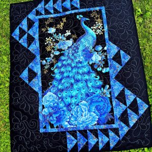 peacock plume quilt