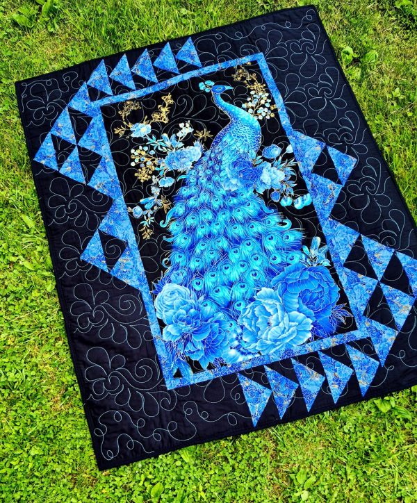 peacock plume quilt