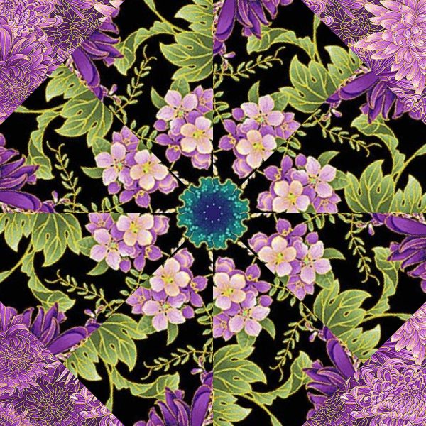 Shizuka Pre-Cut Kaleidoscope Quilt Kit (12-7" Blocks) - Image 8