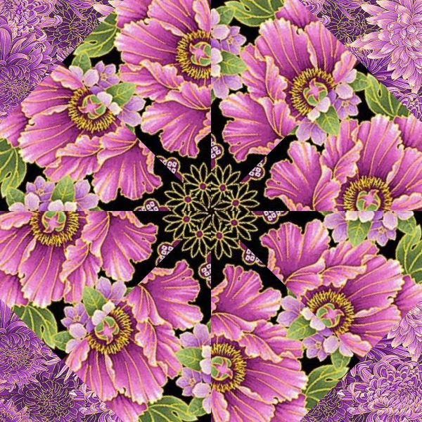 Shizuka Pre-Cut Kaleidoscope Quilt Kit (12-7" Blocks) - Image 7