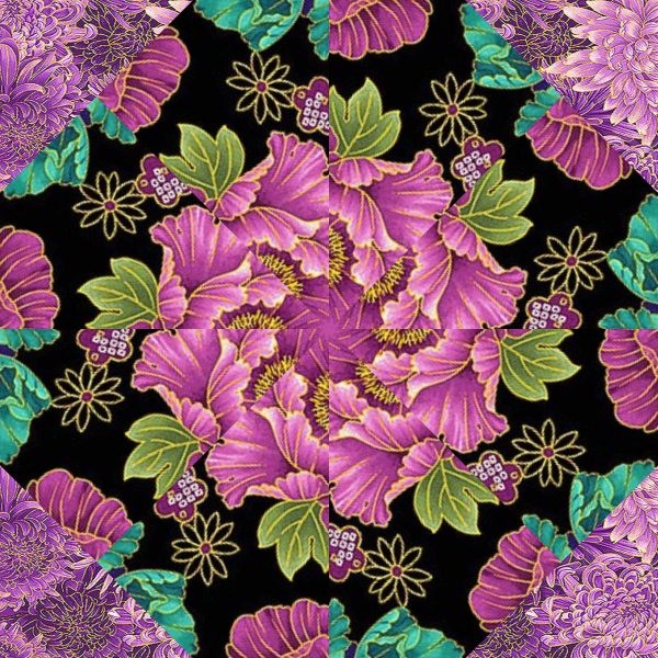 Shizuka Pre-Cut Kaleidoscope Quilt Kit (12-7" Blocks)