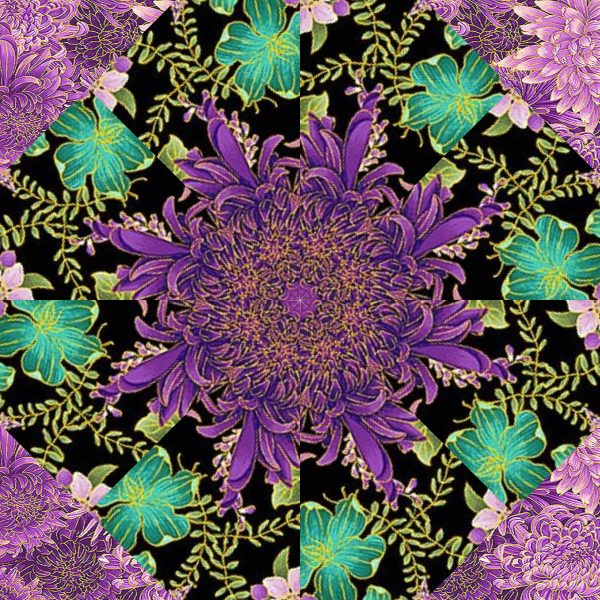 Shizuka Pre-Cut Kaleidoscope Quilt Kit (12-7" Blocks) - Image 3