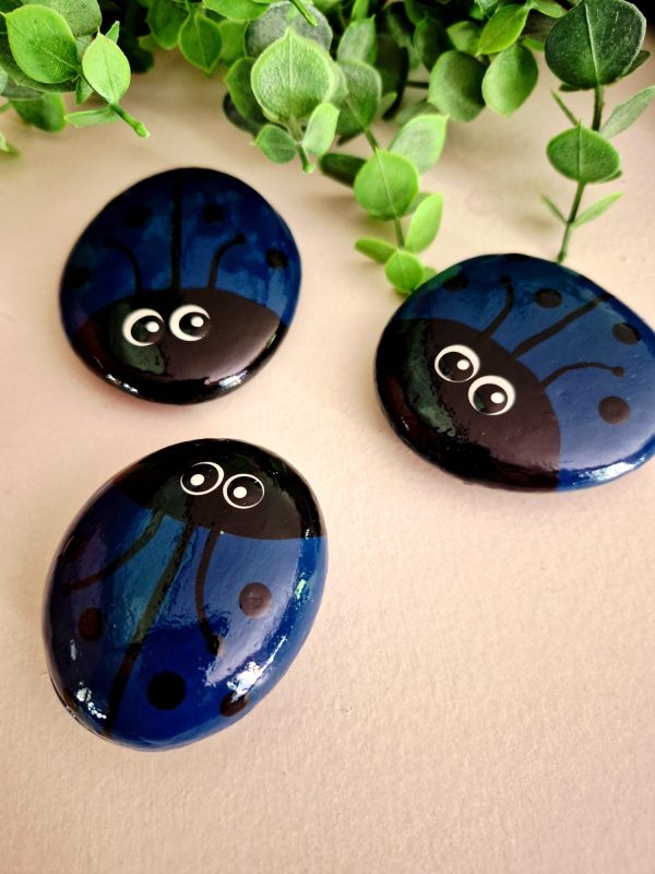 ladybug rocks