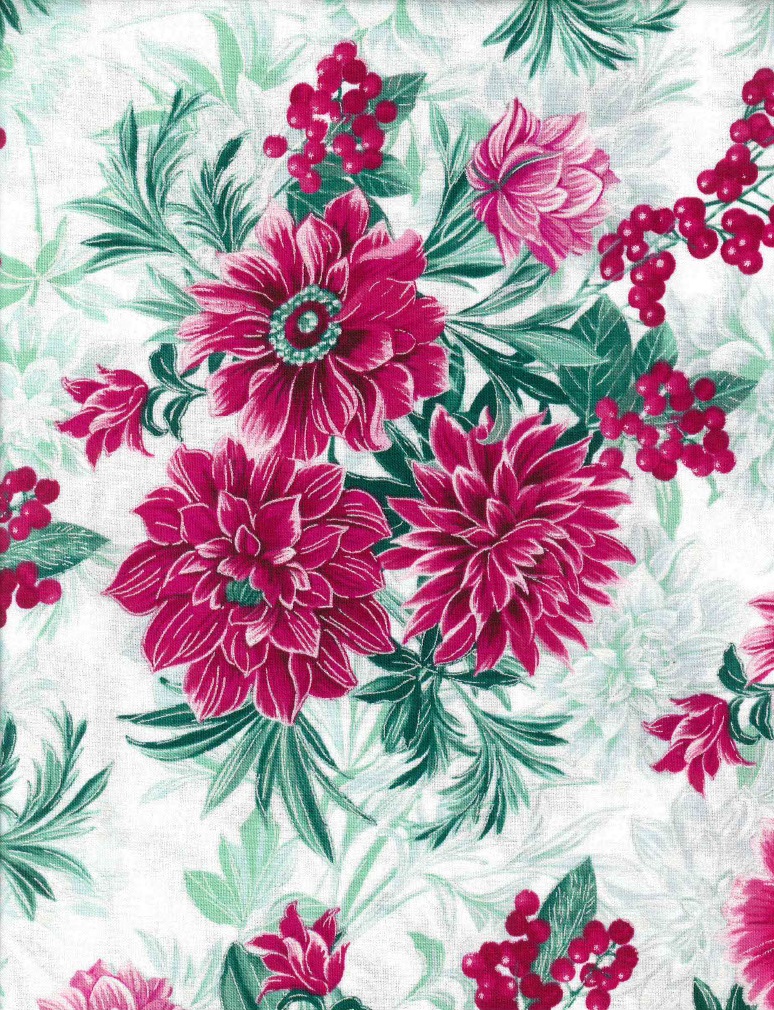 winterberry floral quilt fabric