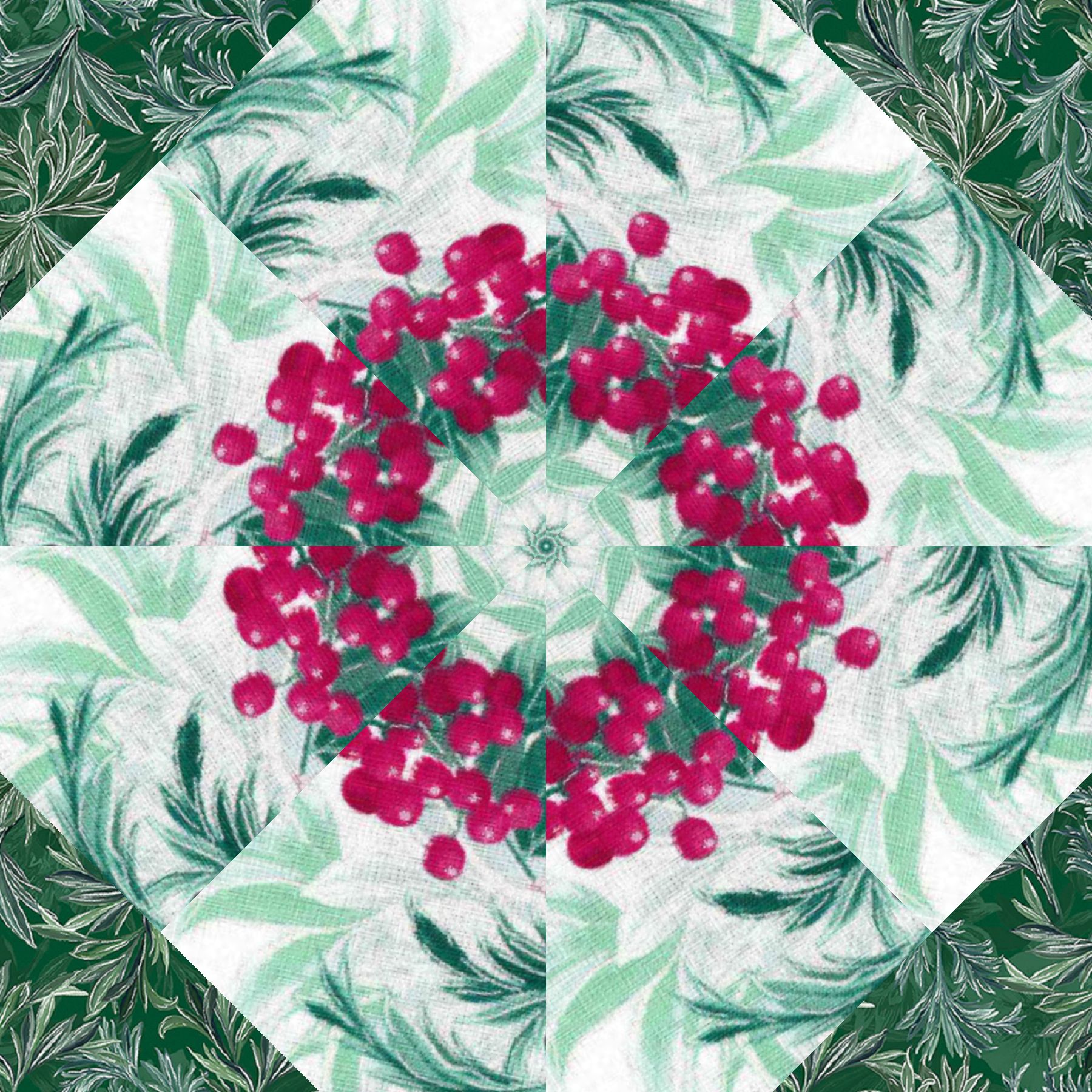 kaleidoscope quilting, pre cut quilt kit, christmas fabric