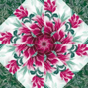 kaleidoscope quilting, pre cut quilt kit, christmas fabric